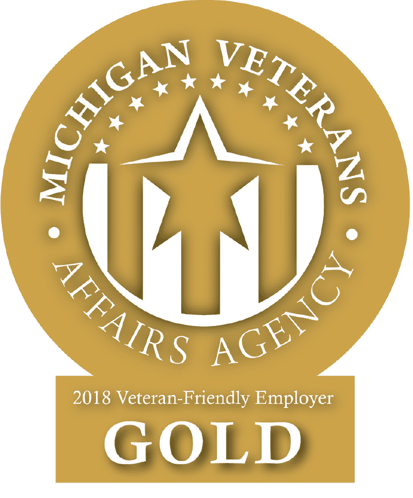 Michigan Veterans Affairs Agency Gold Certification badge
